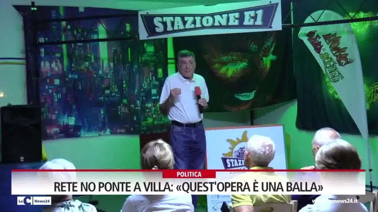 Rete no ponte a Villa: «Quest'opera è una balla»