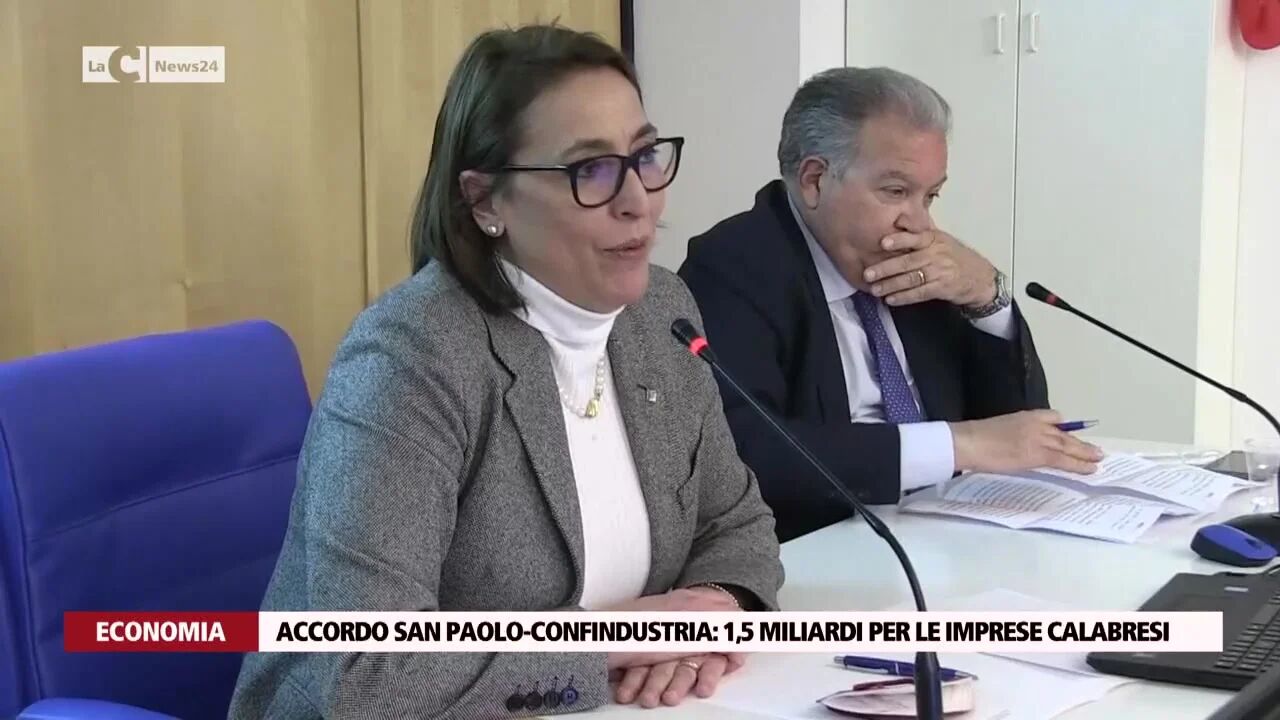 Accordo San Paolo-Confindustria: 1,5 miliardi per le imprese calabresi