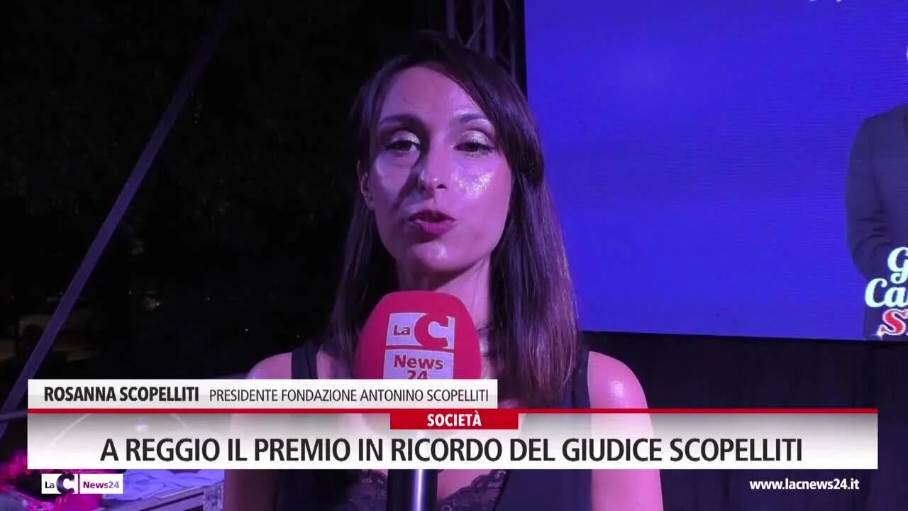 A Reggio il premio in ricordo del giudice Scopelliti