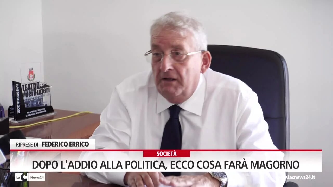 Dopo l'addio alla politica, ecco cosa farà Magorno