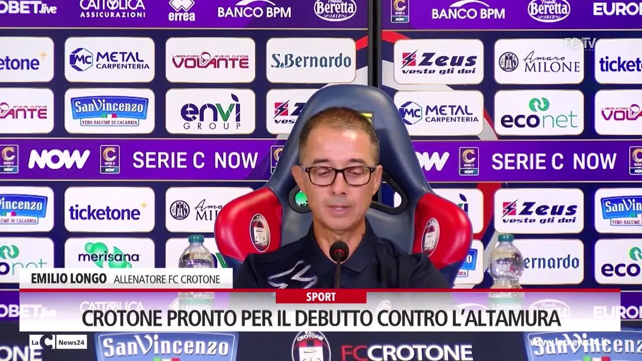 Crotone pronto per il debutto contro l’Altamura