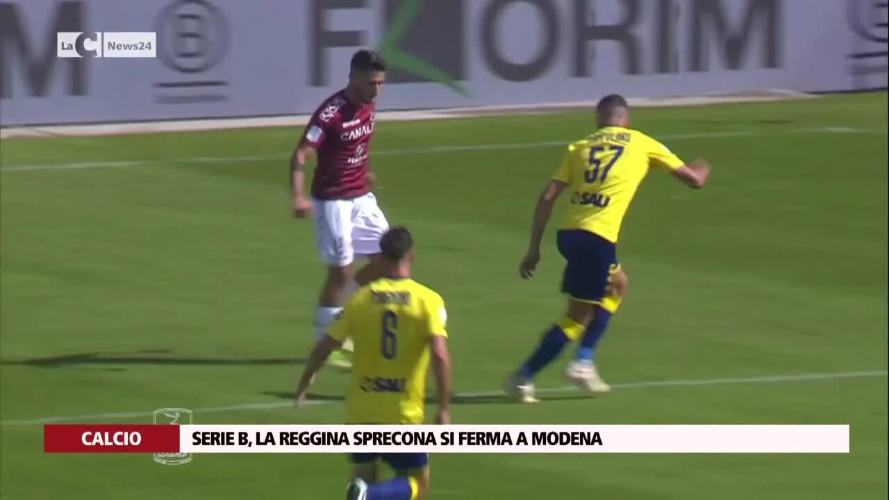Serie B, la Reggina sprecona si ferma a Modena