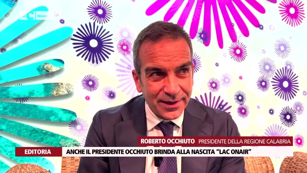 Anche il presidente Occhiuto brinda alla nascita di “LaC OnAir”