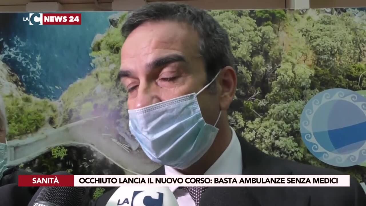 Occhiuto lancia il nuovo corso, basta ambulanze senza medici