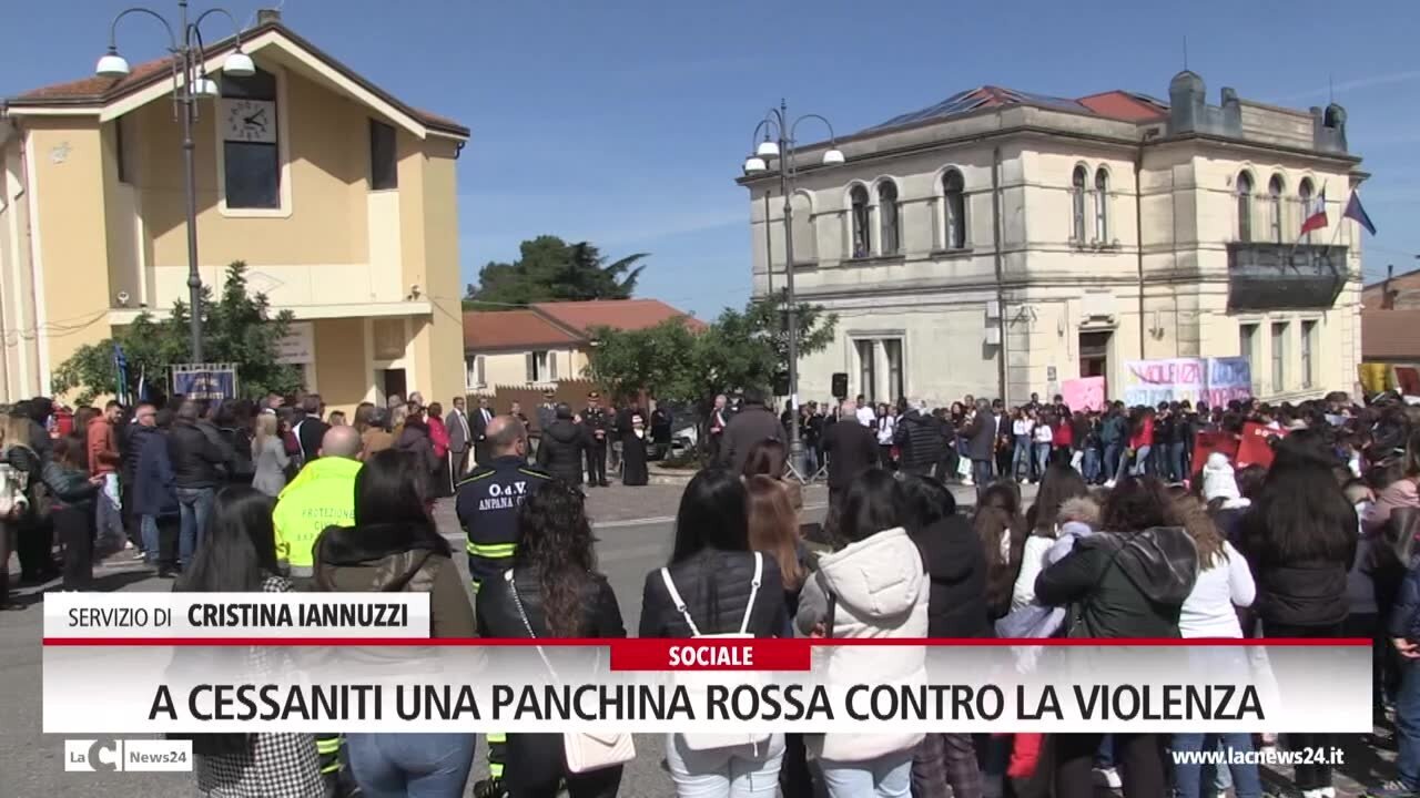 A Cessaniti una Panchina Rossa contro la violenza