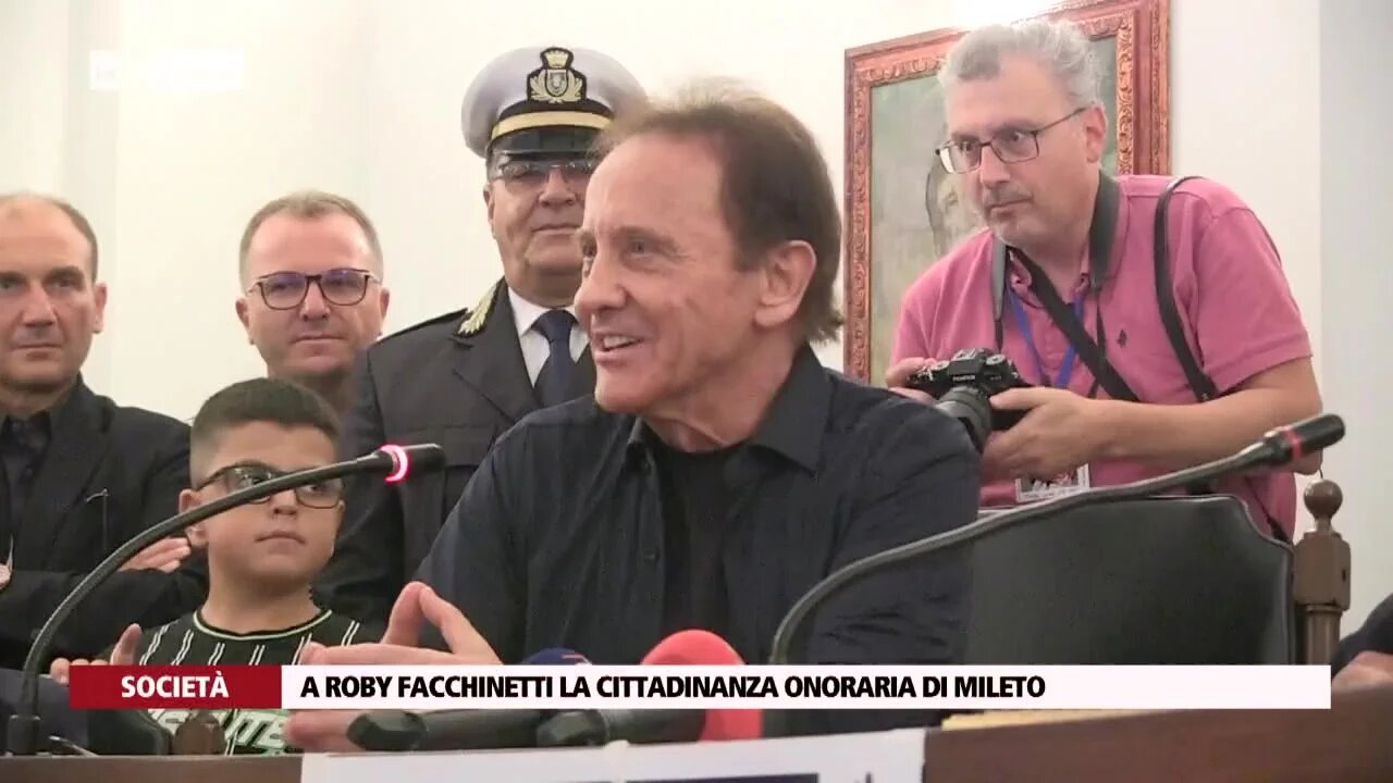 A Roby Facchinetti la cittadinanza onoraria di Mileto