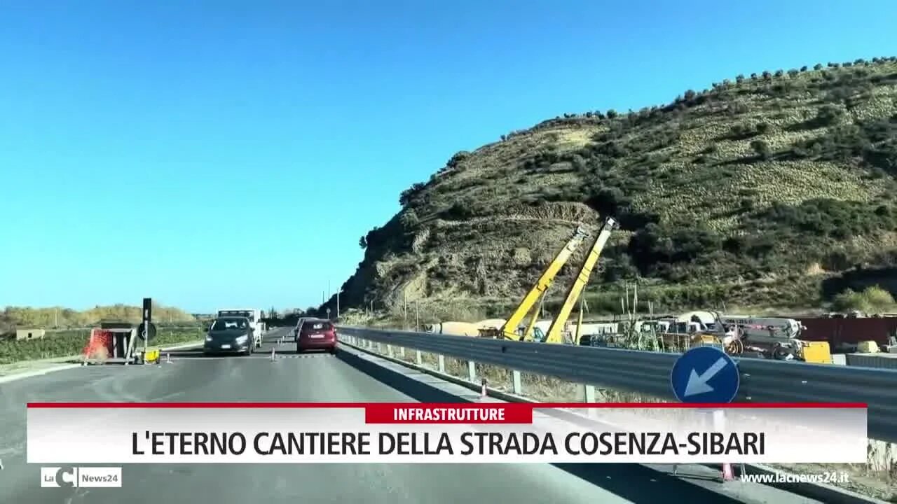 L'eterno cantiere della strada Cosenza-Sibari