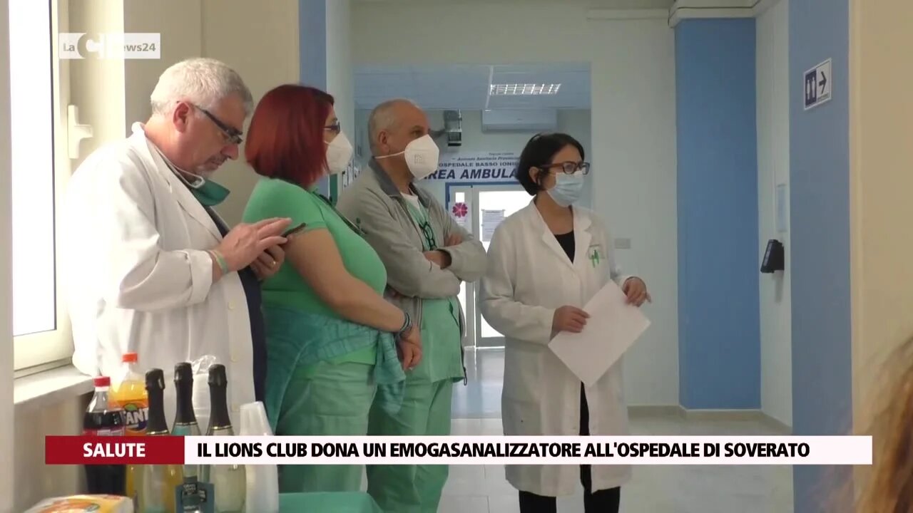 Il Lions Club Squillace Cassiodoro dona un emogasanalizzatore all’ospedale di Soverato