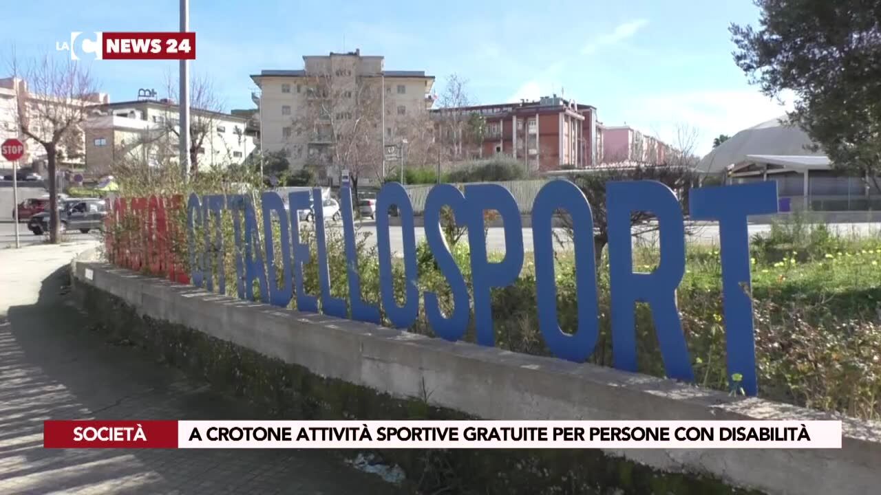A Crotone attività sportive gratuite per persone con disabilità