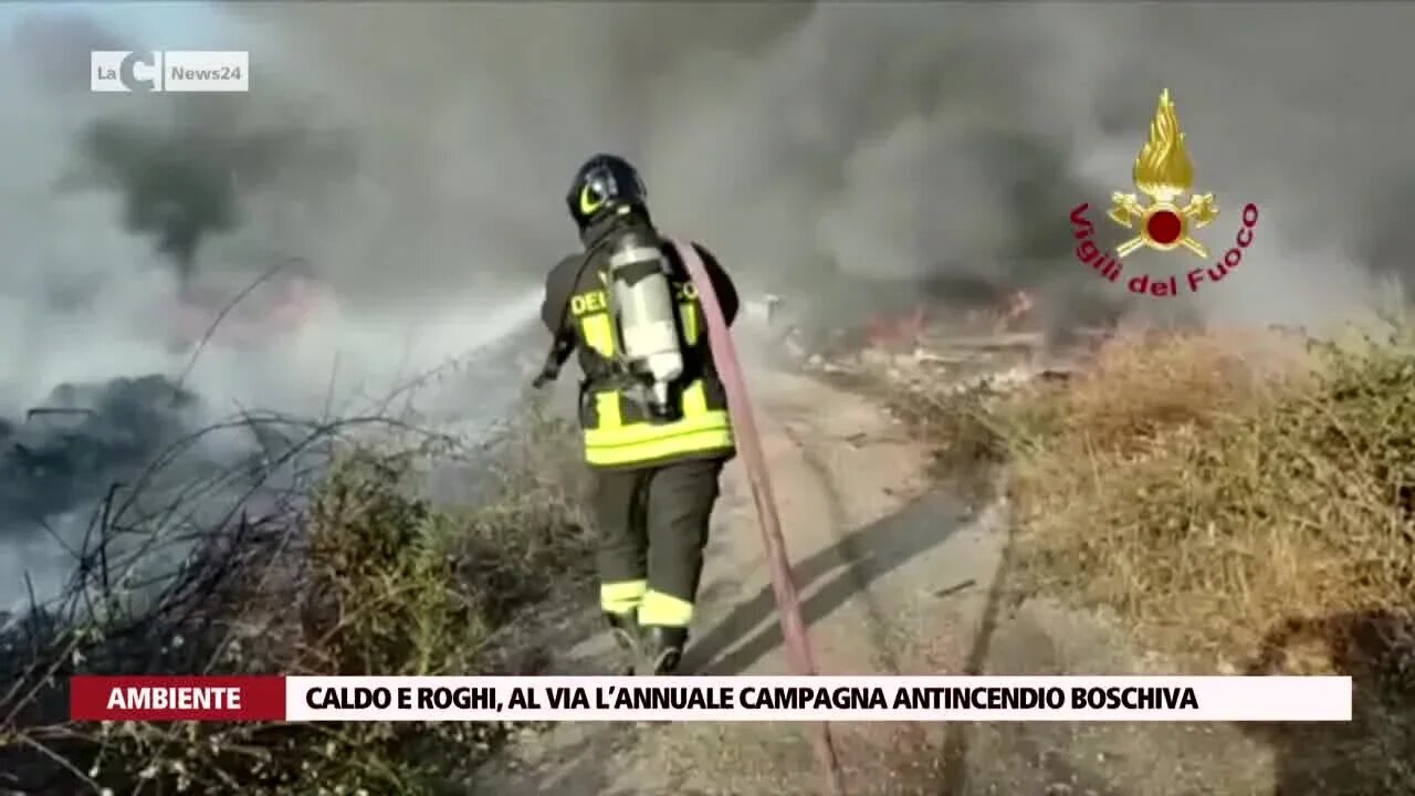 Aumentano le temperature e anche il rischio roghi, al via in Calabria la campagna antincendio boschivo