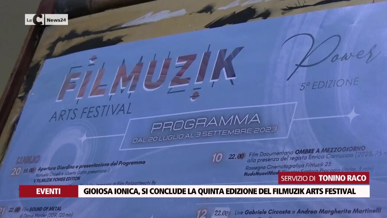 Gioiosa Ionica, si conclude la quinta edizione del Filmuzik Arts Festival