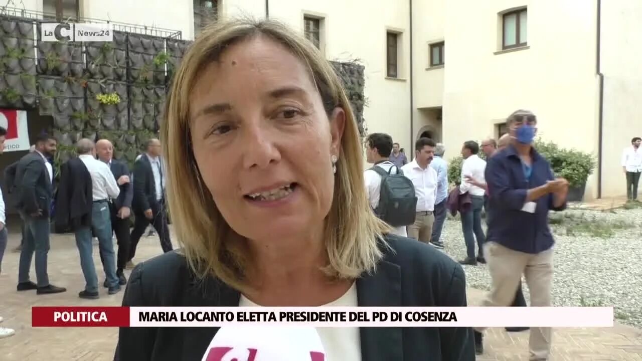 Maria Locanto eletta presidente del Pd di Cosenza
