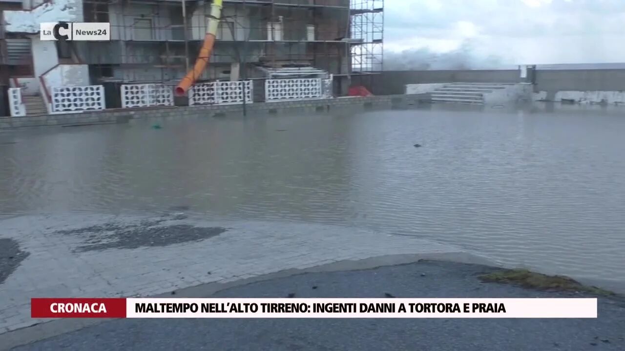 Maltempo nell’alto tirreno: ingenti danni a Tortora e Praia 
