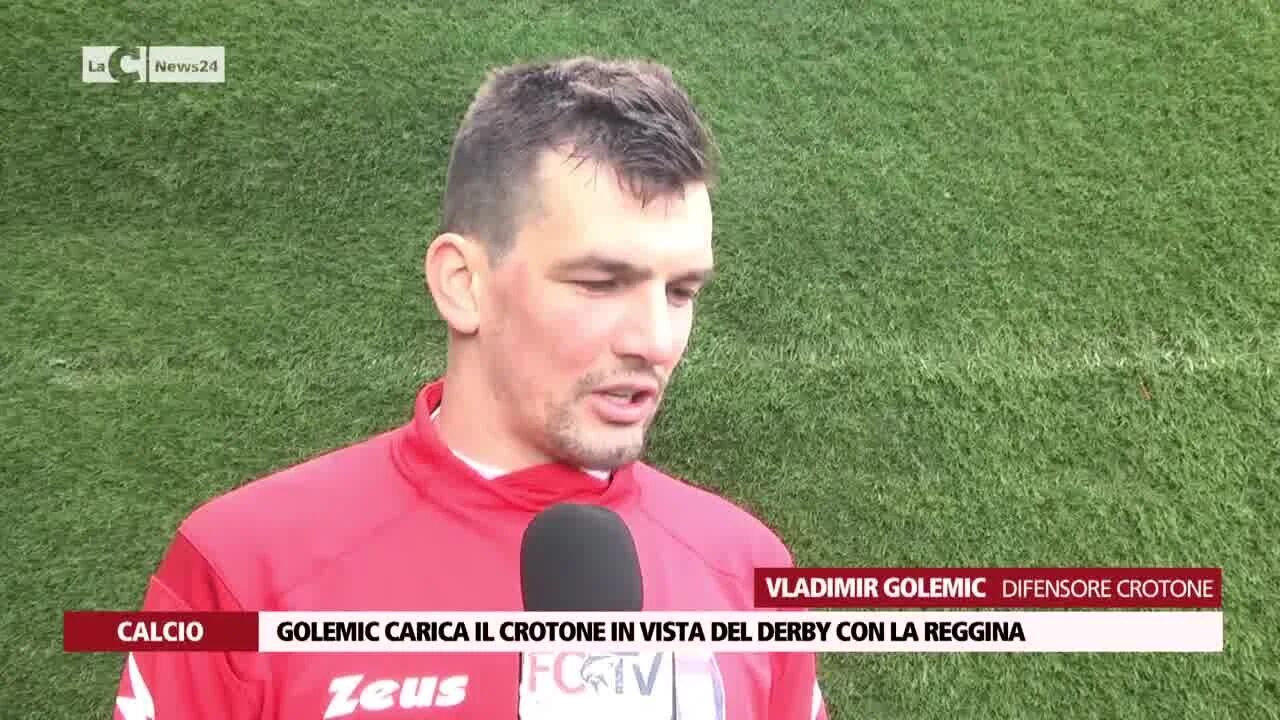 Golemic carica il Crotone in vista del derby con la Reggina