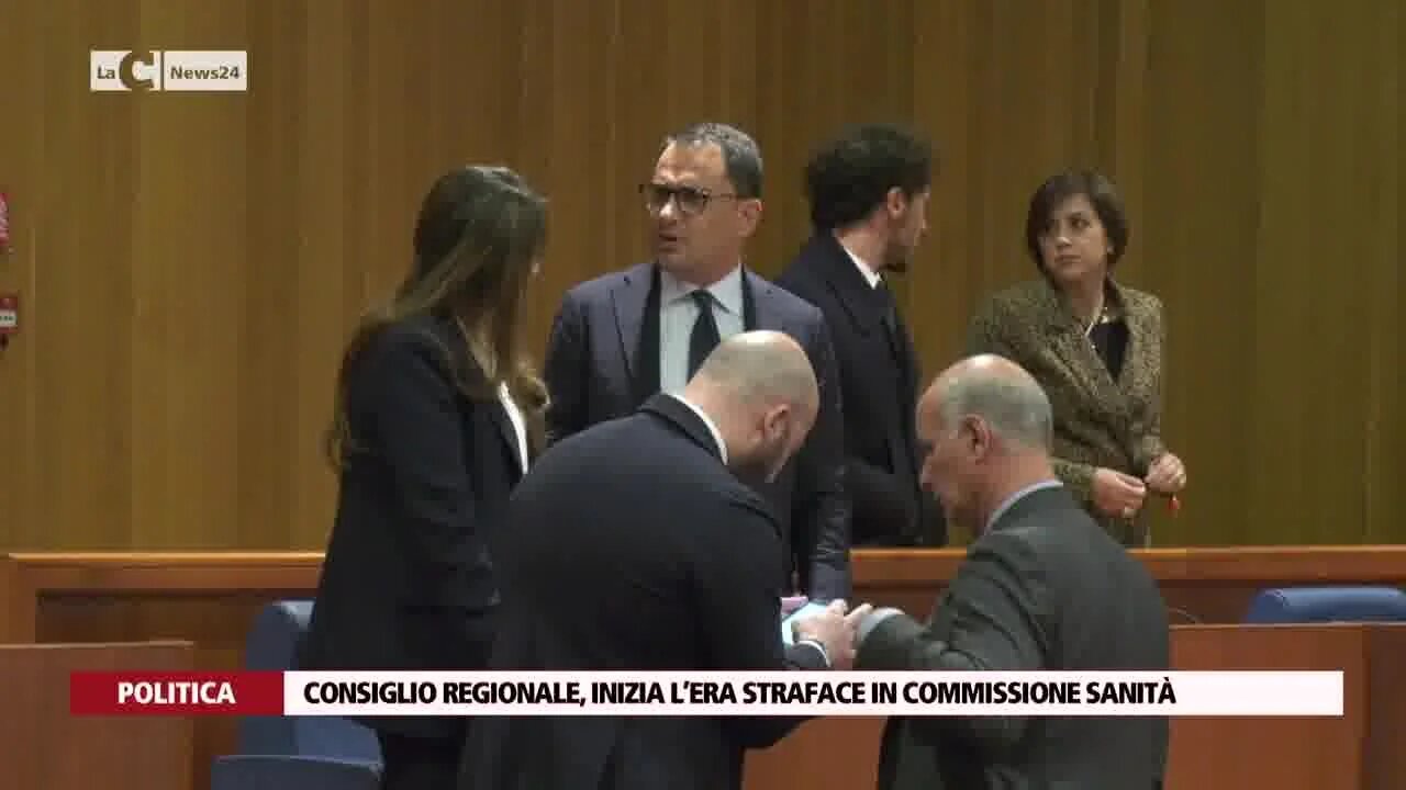 Consiglio regionale, inizia l’era Straface in commissione sanità