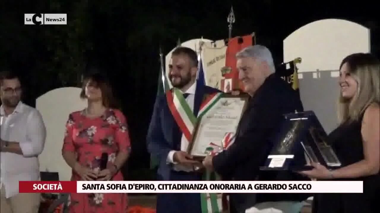 Santa Sofia D'Epiro, cittadinanza onoraria a Gerardo Sacco