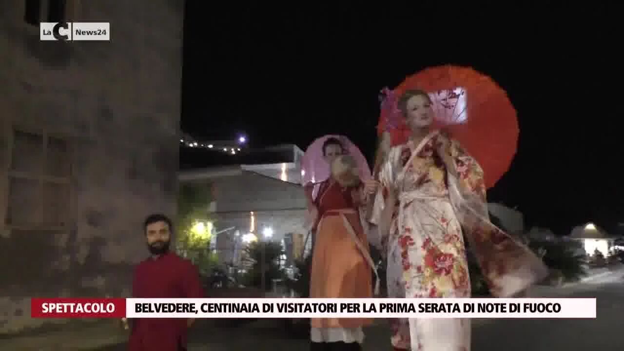 Belvedere, centinaia di visitatori per la prima serata di note di fuoco