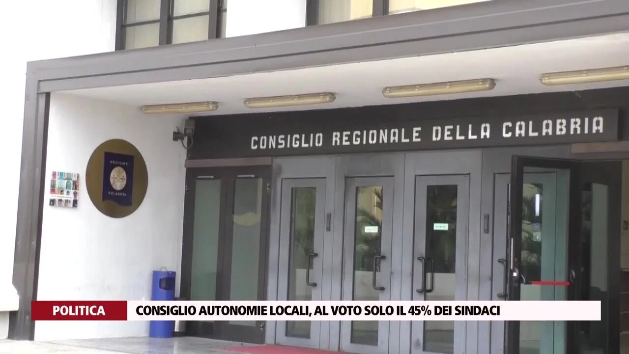 Consiglio autonomie locali, al voto solo il 45% dei sindaci