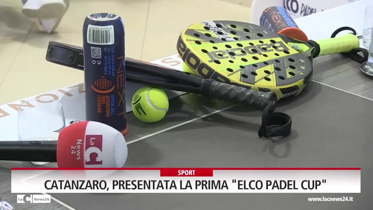 Catanzaro, presentata la prima Elco Padel Cup