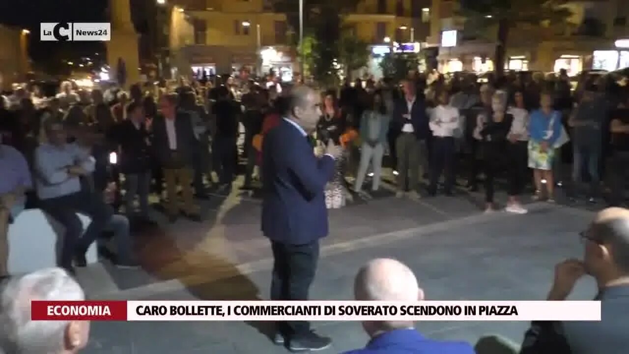 Caro bollette, i commercianti di Soverato scendono in piazza