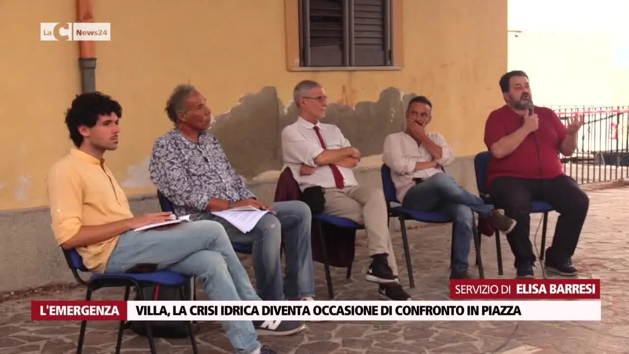 Villa, la crisi idrica diventa occasione di confronto in piazza