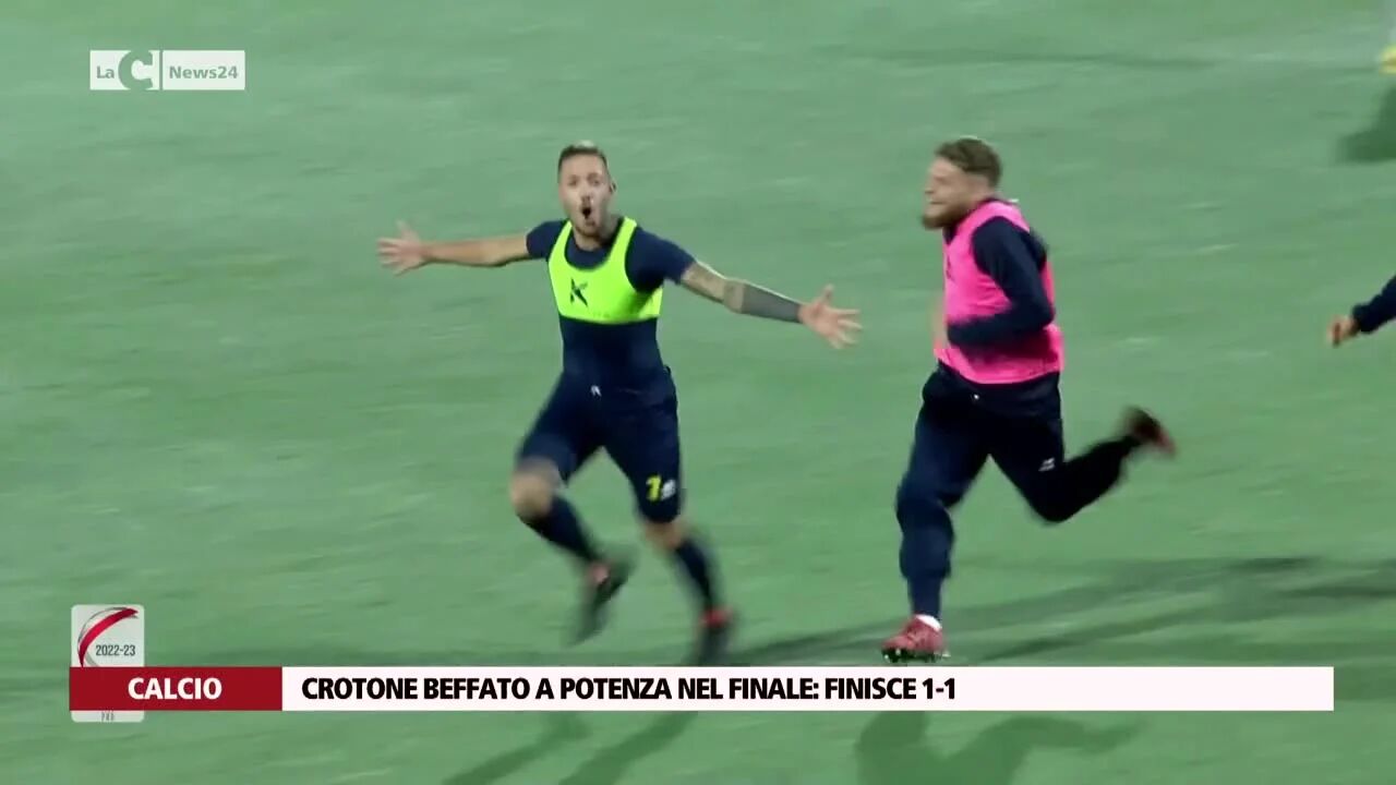 Crotone beffato a Potenza nel finale: finisce 1-1