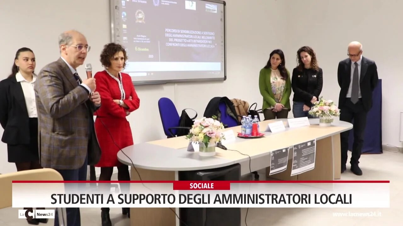 Studenti a supporto degli amministratori locali