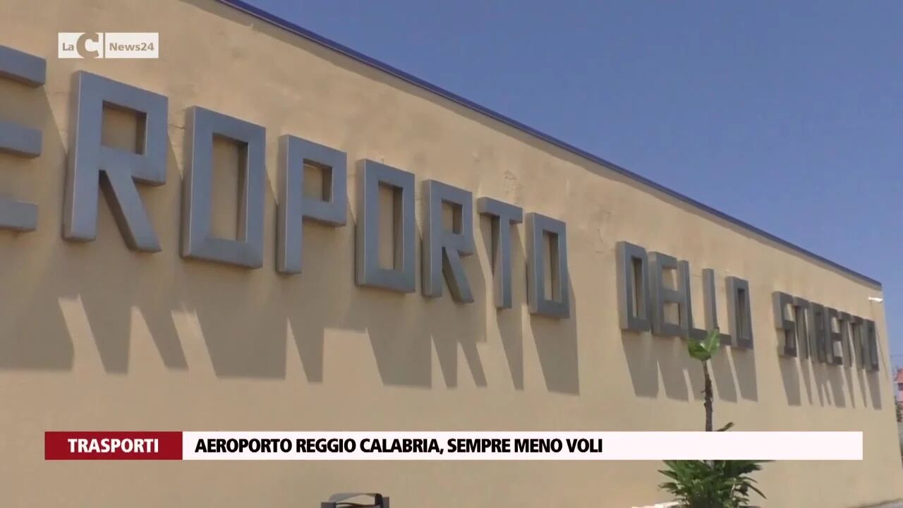 Aeroporto Reggio Calabria, sempre meno voli