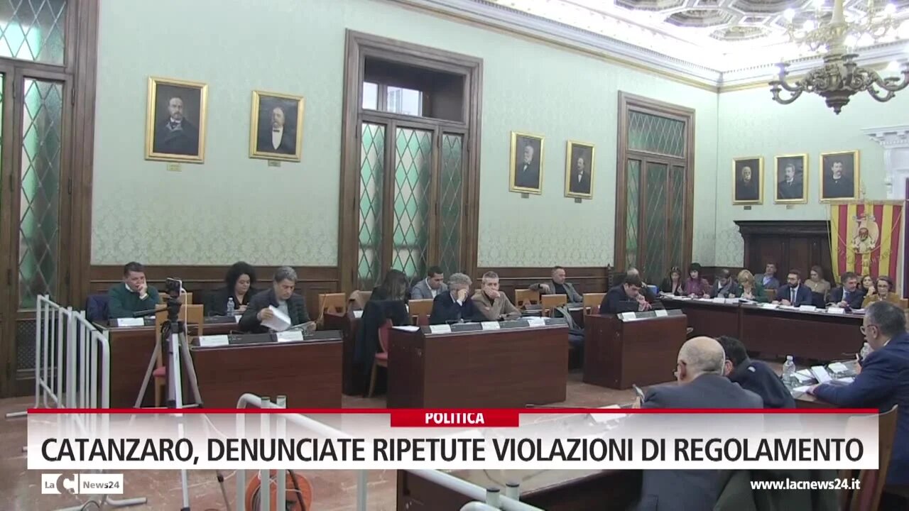 Catanzaro, denunciate ripetute violazioni di regolamento