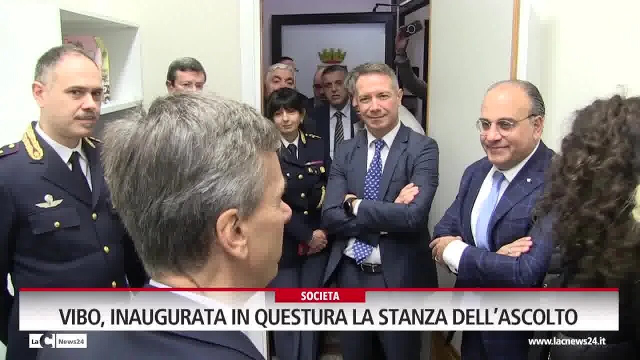Vibo, inaugurata in Questura la stanza dell’ascolto · Video LaC News24