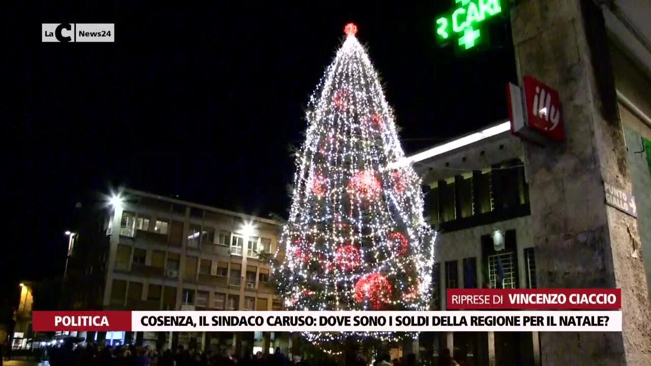 Cosenza, il sindaco Caruso: dove sono i soldi della Regione per il Natale?