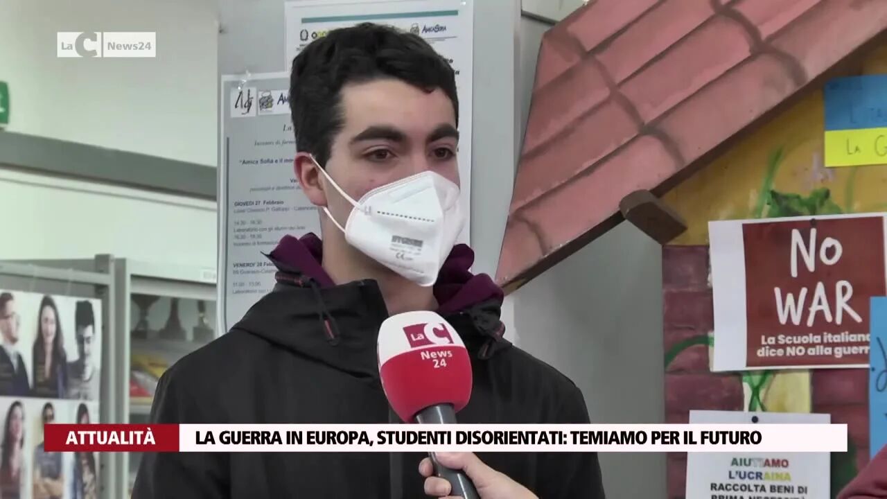 La guerra in Europa, studenti disorientati: temiamo per il futuro