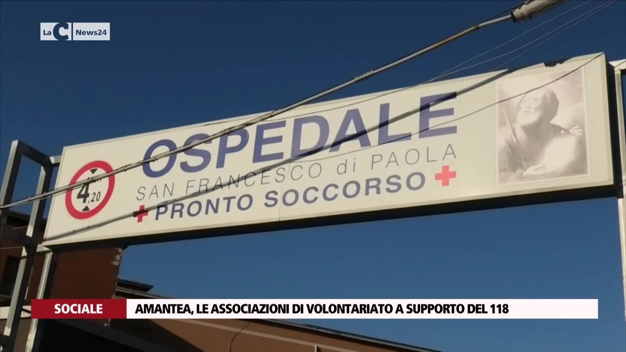 Amantea, le associazioni di volontariato a supporto del 118