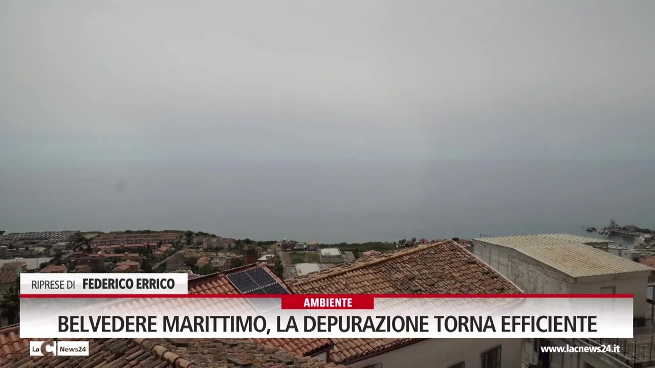 Belvedere Marittimo, la depurazione torna efficiente. Il sindaco: «Mare eccellente, pronti ad accogliere i turisti»