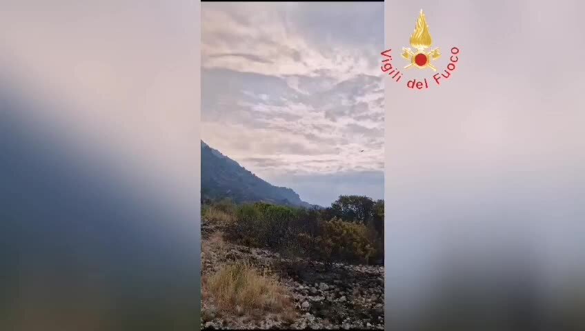 Incendio nel Parco del Pollino