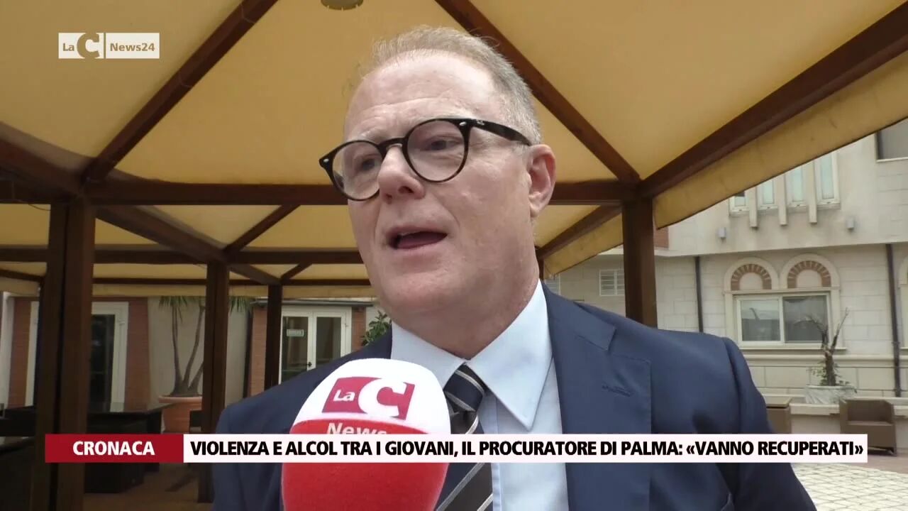 Violenza e alcol tra i giovani, il Procuratore Di Palma: «Vanno recuperati»
