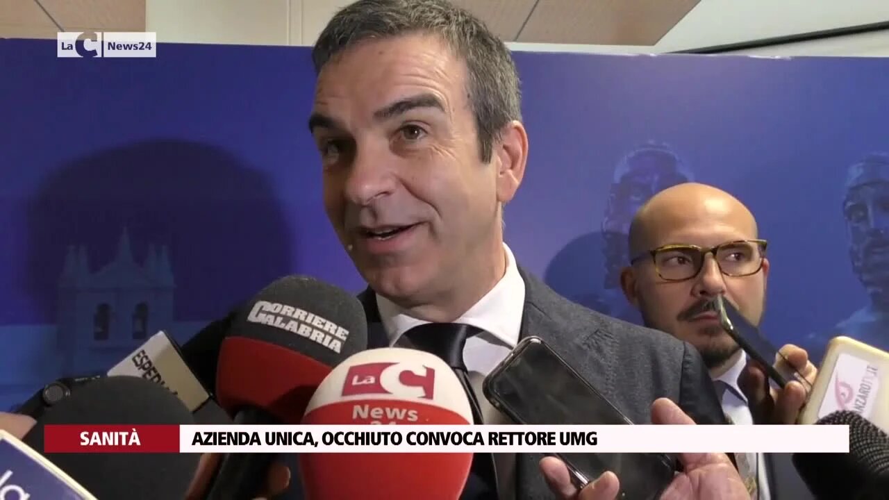 Azienda unica, Occhiuto convoca Rettore Umg