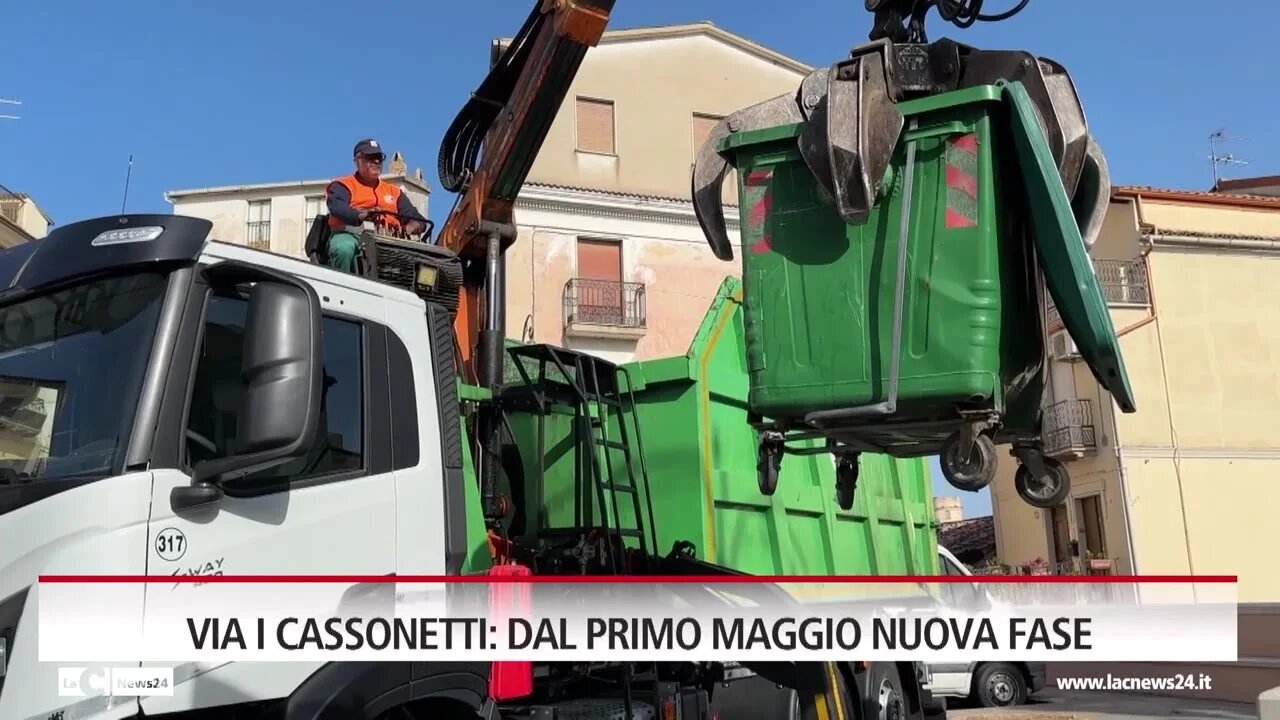 Via i cassonetti: dal primo Maggio nuova fase