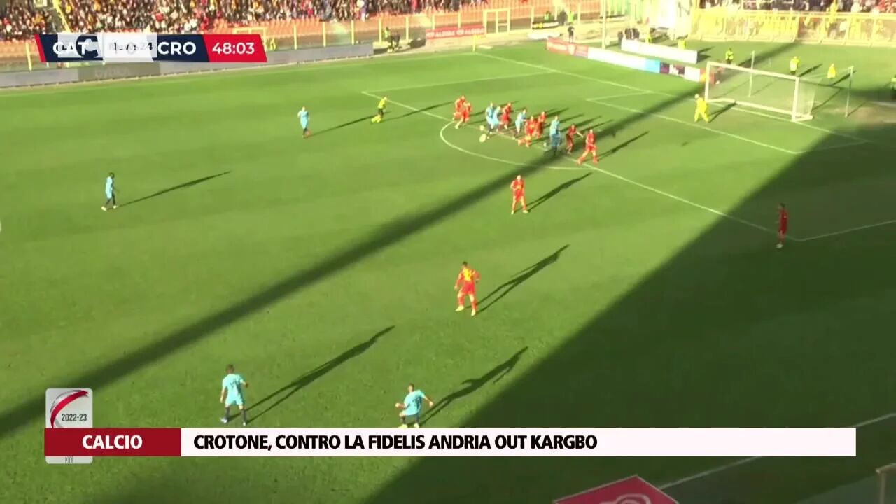 Crotone, contro la Fidelis Andria out Kargbo