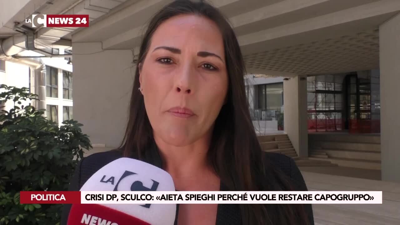 Crisi Dp, Sculco: «Aieta spieghi perché vuole restare capogruppo»
