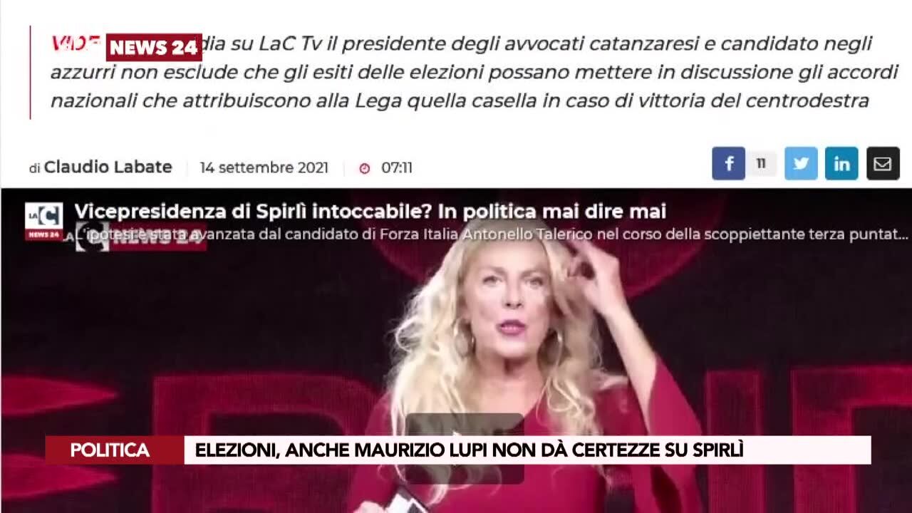 Elezioni, anche Maurizio Lupi non dà certezze su Spirlì