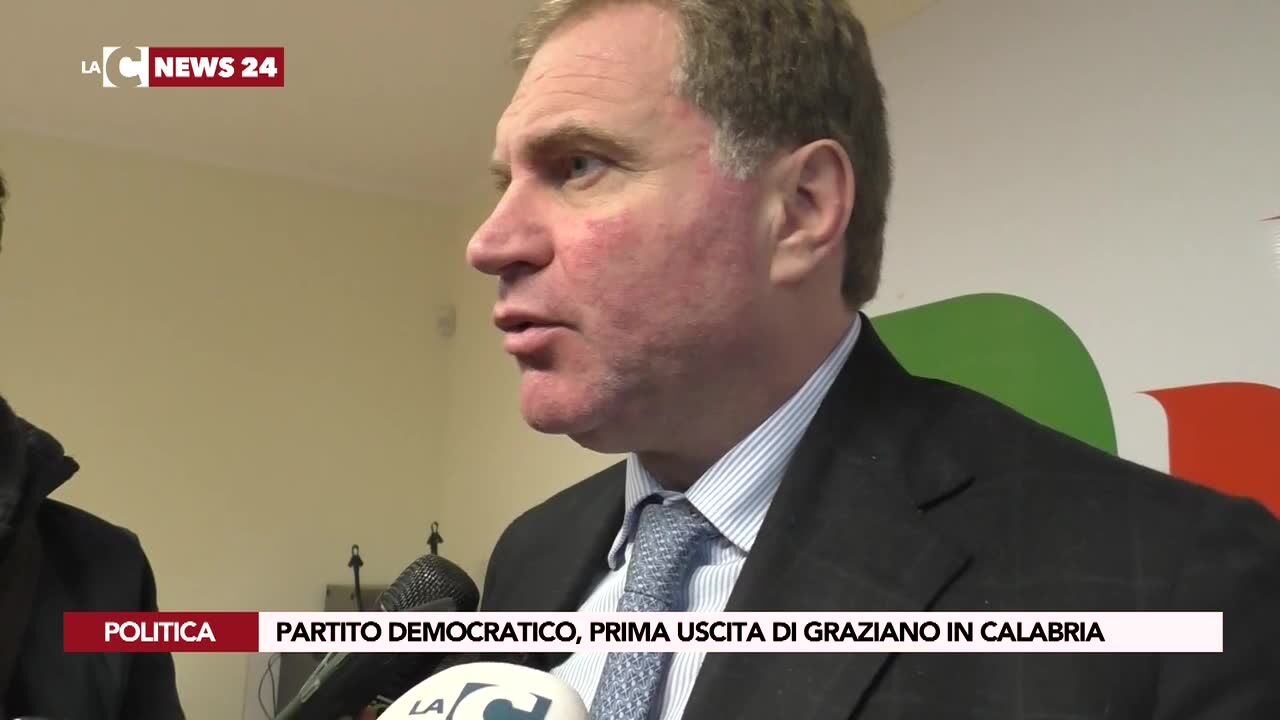 Partito Democratico, prima uscita di Graziano in Calabria