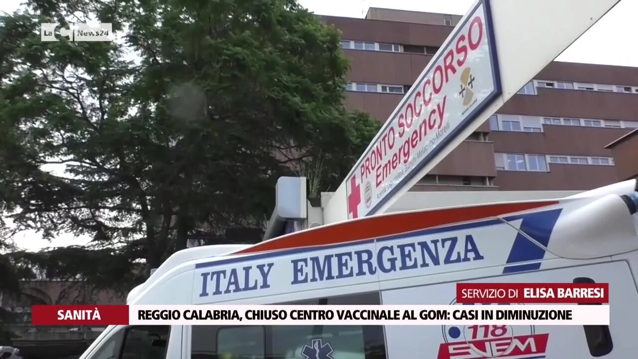 Reggio Calabria, chiuso centro vaccinale al Gom: casi in diminuzione