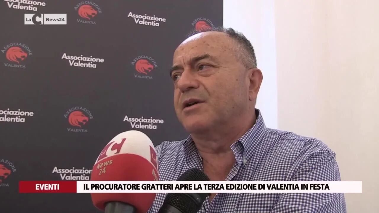 Intervista al procuratore Gratteri ospite della terza edizione di Valentia in Festa