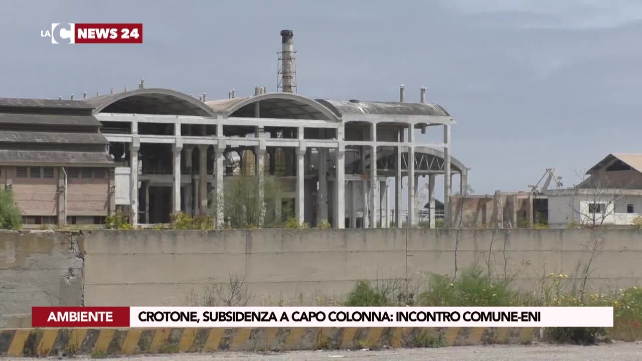 Crotone, subsidenza a Capo Colonna: incontro Comune-Eni