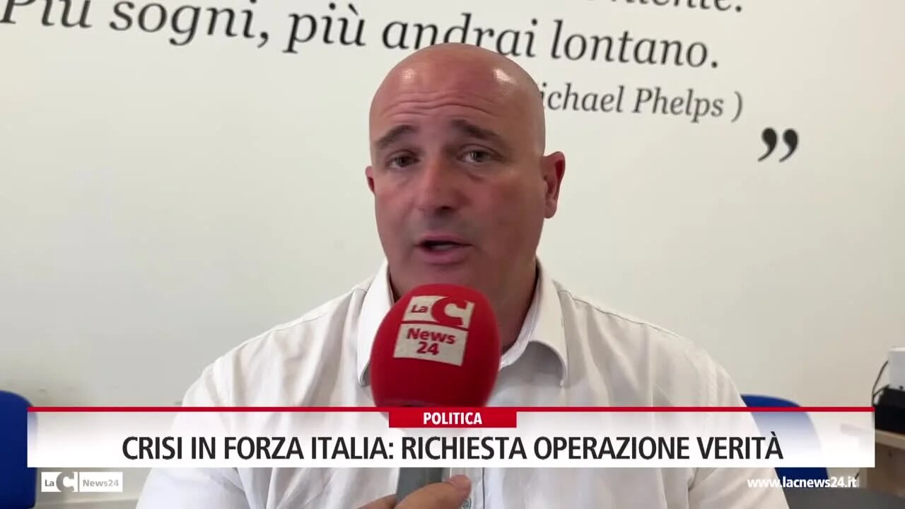 Crisi in Forza Italia:  richiesta operazione verità