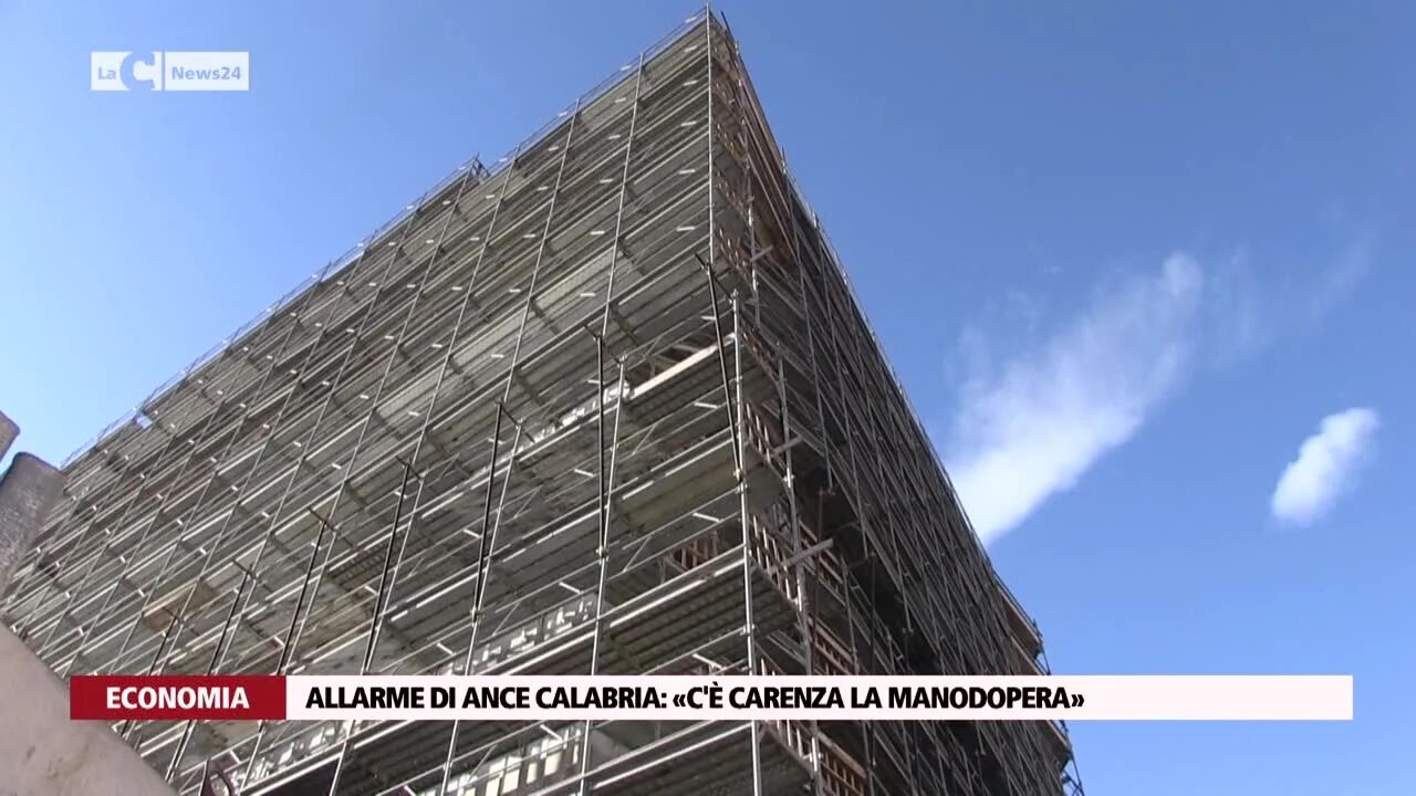 Allarme di Ance Calabria: «C'è carenza la manodopera»