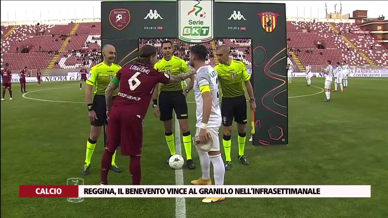 Reggina, il Benevento vince al Granillo nell’infrasettimanale