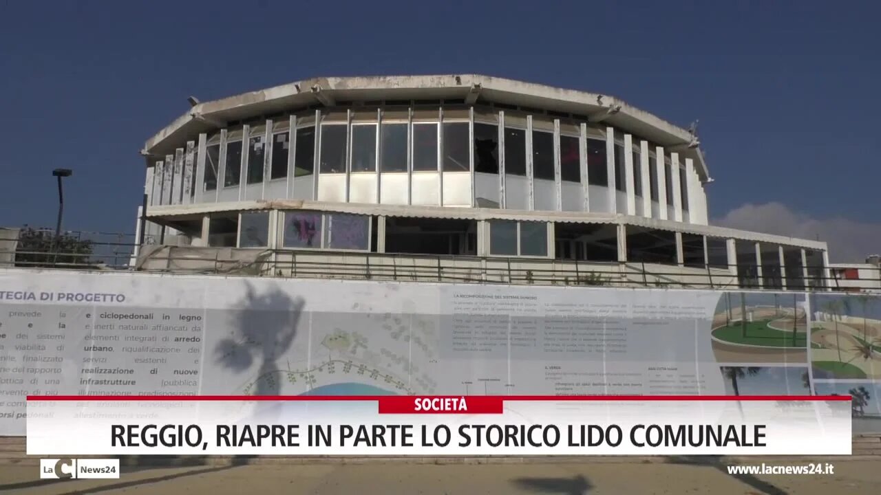 Reggio, riapre in parte lo storico lido comunale