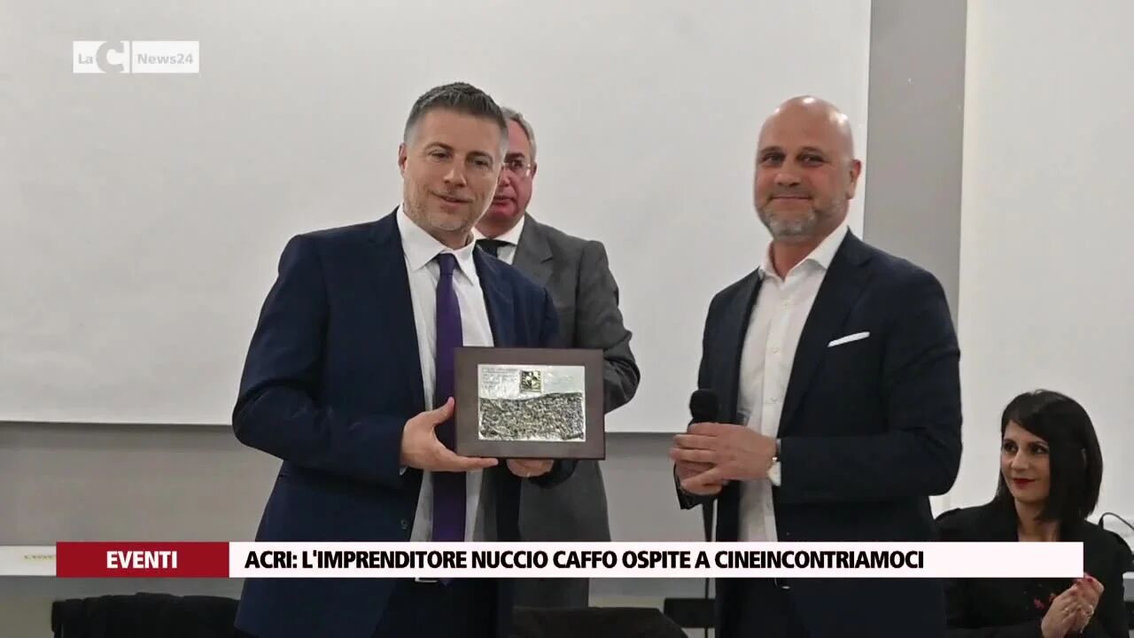 Acri: l'imprenditore Nuccio Caffo ospite a Cineincontriamoci